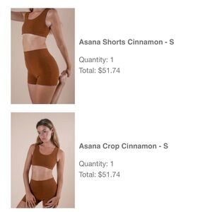 Asana Cinnamon Athletic Shorts and Bra Top - Women’s Indigo Luna